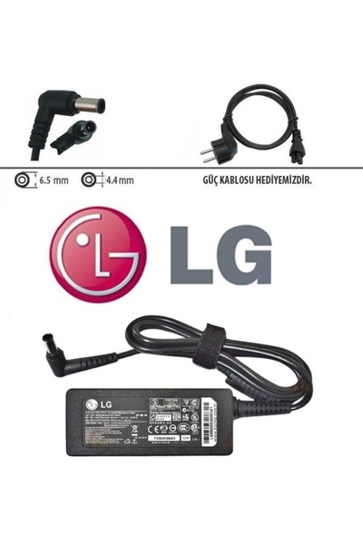 LG Sony 19V 2.1A 40W 6.5mm*4.4mm Notebook + Monitör Adaptörü ADP-65DB (0.84A, 1.3A, 1.7A