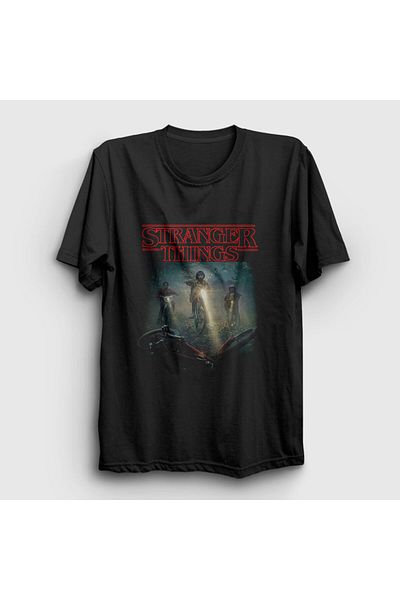 Presmono Μπλουζάκι Unisex Black Lost Stranger Things 219413 ττ