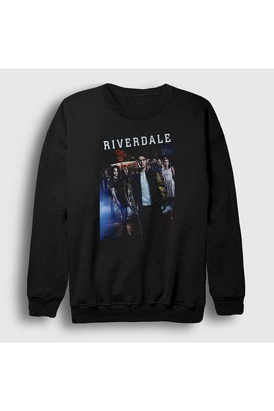 Presmono Unisex Μαύρη αφίσα Riverdale φούτερ 206917 ττ