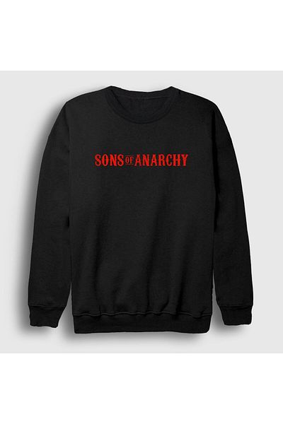 Presmono Унисекс суитшърт с черно лого Sons Of Anarchy 215628tt