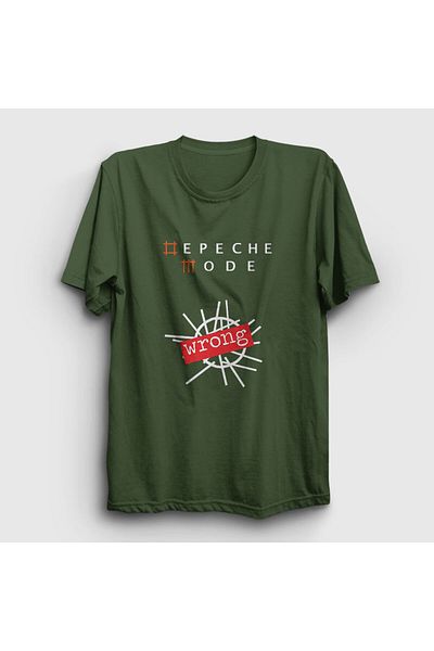 Presmono Μπλουζάκι Unisex Khaki Wrong Depeche Mode 141448 ττ