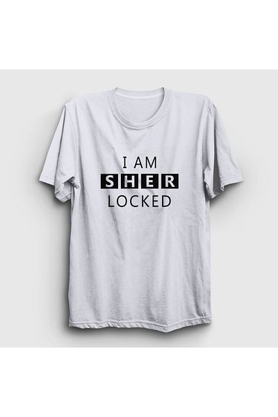 Presmono Μπλουζάκι Unisex White Sherlocked Sherlock Holmes 212957 ττ