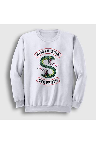 Presmono Unisex Λευκό Φούτερ South Side Serpents Riverdale 207549 ττ