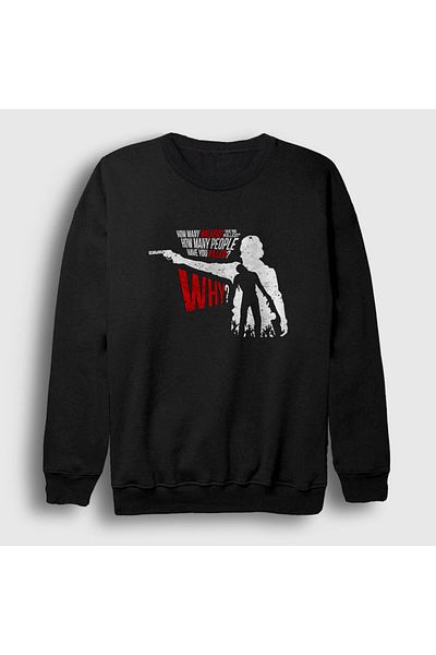 Presmono Unisex Μαύρο Μπλουζάκι Γιατί The Walking Dead 221221 ττ