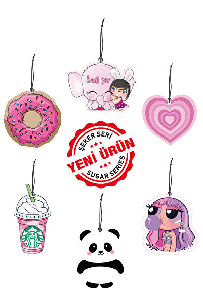 Genel Markalar Tatlı Seri Ekonomik 6'lı Oto Kokusu ve Oto Aksesuarı