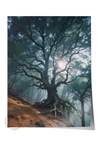 Postifull Poster Whomping Willow, poster de perete fără cadru, pictură vertic...