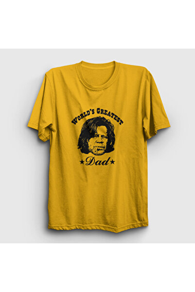 Presmono Unisex žuta Najbolji tata Bezobrazni T-shirt 209727tt