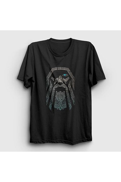 Presmono Μπλουζάκι Unisex Μαύρο Odin Vikings 222058 ττ