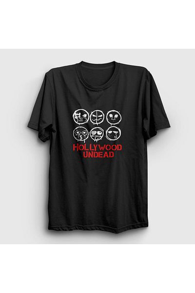Presmono Μπλουζάκι Unisex Black Masks V3 Hollywood Undead 149991 ττ