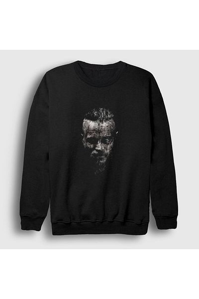 Presmono Унисекс черен суитшърт Ragnar Vikings 222271tt