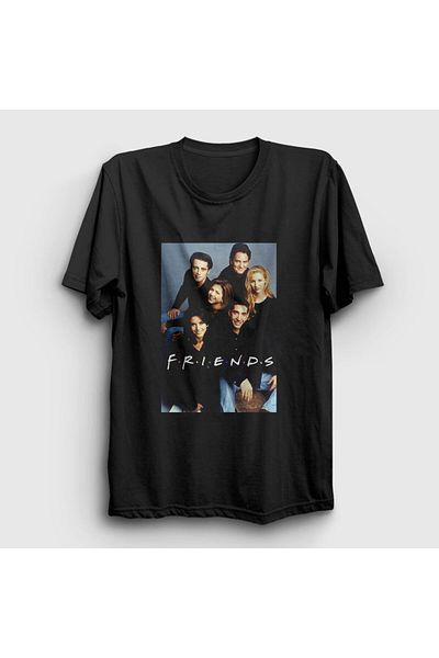 Presmono Μπλουζάκι Unisex Μαύρο All Friends 189135 ττ