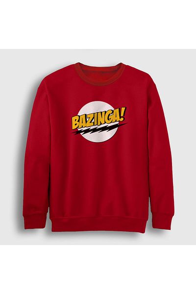 Presmono Унисекс червен суитшърт Bazinga The Big Bang Theory 181129tt
