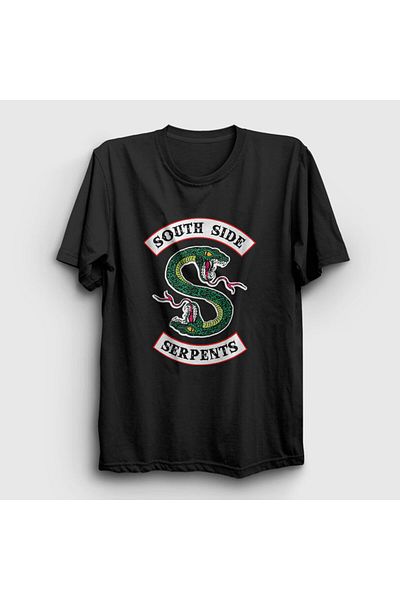 Presmono Μπλουζάκι Unisex Μαύρο South Side Serpents Riverdale 207260 ττ