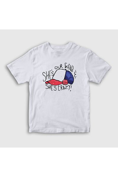 Presmono Unisex Παιδικό μπλουζάκι White Crazy Stranger Things 218109 ττ