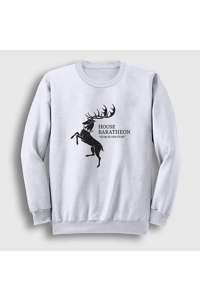 Presmono Φούτερ Unisex White Baratheon Game Of Thrones 191482 ττ