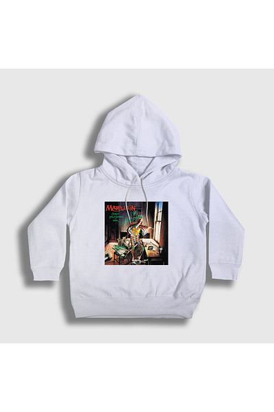 Presmono Hanorac cu glugă unisex White Tear Marillion pentru copii162938tt