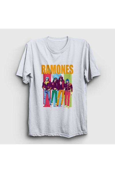 Presmono Μπλουζάκι Unisex White Band Ramones 169417 ττ