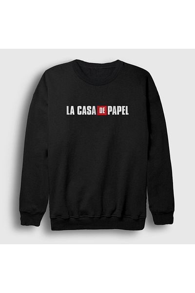 Presmono Унисекс суичър с черно лого La Casa De Papel 197410tt