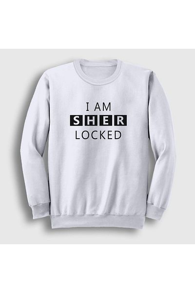 Presmono Φούτερ Unisex White Sherlocked Sherlock Holmes 213247 ττ