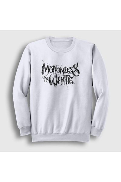 Presmono Unisex Λευκό λογότυπο Motionless σε λευκό φούτερ 166242 ττ