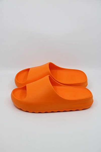 royalmoni Unisex Women Men Orange Sabo Daily Comfortable Balcony Garden Pool Beach Slippers