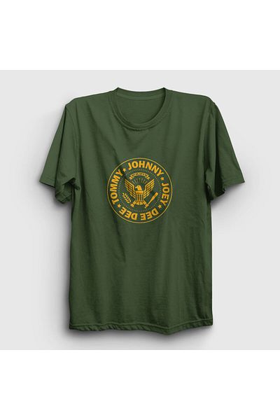Presmono Μπλουζάκι Unisex Khaki Logo V2 Ramones 170167 ττ