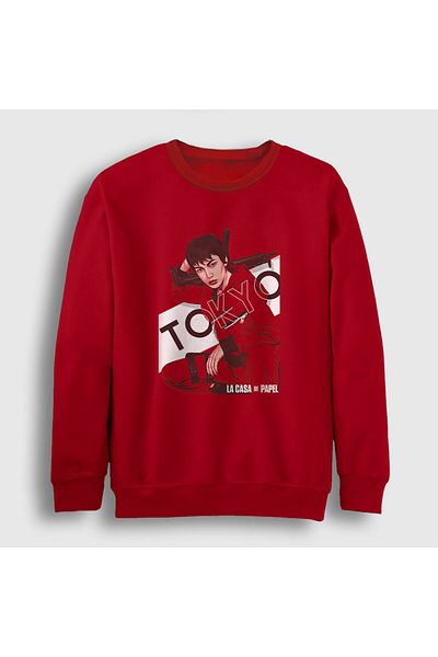 Presmono Унисекс червен суичър Tokyo La Casa De Papel 198231tt