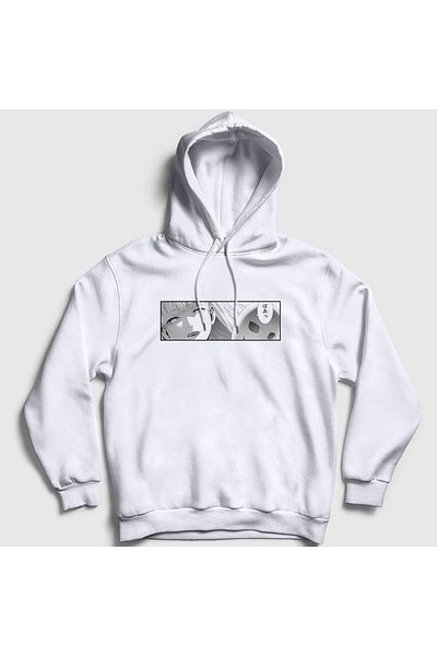 Presmono Φούτερ με κουκούλα Unisex White Kirari Anime Kakegurui 239940 ττ