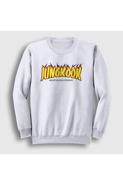 Presmono Φούτερ Unisex White Thrasher K Pop Jungkook Bts 272831 ττ