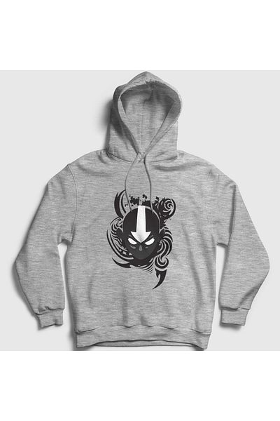 Presmono Unisex Grey Aang V2 Anime Avatar The Last Airbender Φούτερ με κουκούλα 262220 ττ