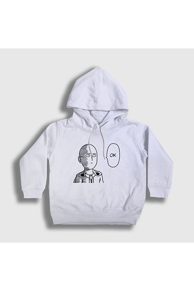 Presmono Unisex Παιδικό λευκό βέλος Anime One Punch Man με κουκούλα φούτερ 240659 ττ