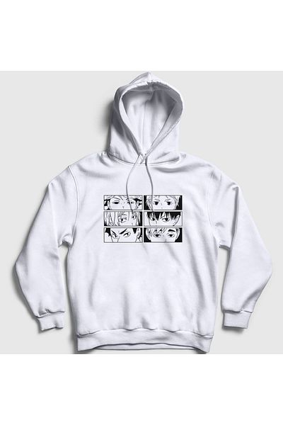 Presmono Φούτερ Unisex με κουκούλα Haikyu Anime Volleyball - White Setters 237801 ττ