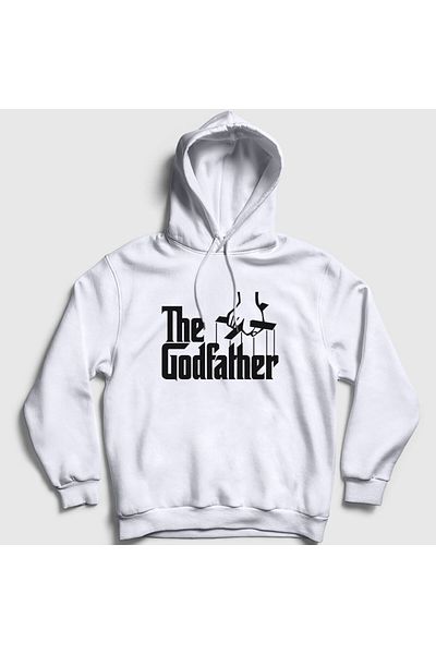 Presmono Φούτερ με κουκούλα Unisex White Logo Ταινίας Father The Godfather 251959 ττ