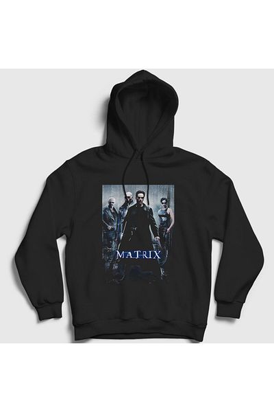 Presmono Unisex Μαύρο κάλυμμα The Matrix Hooded φούτερ 253760 ττ