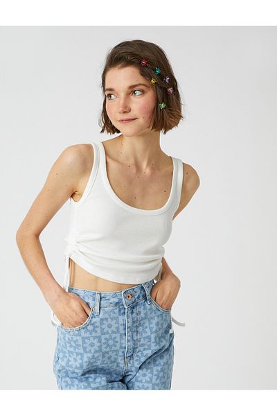 Koton Side Drawstring Halter Neck Undershirt
