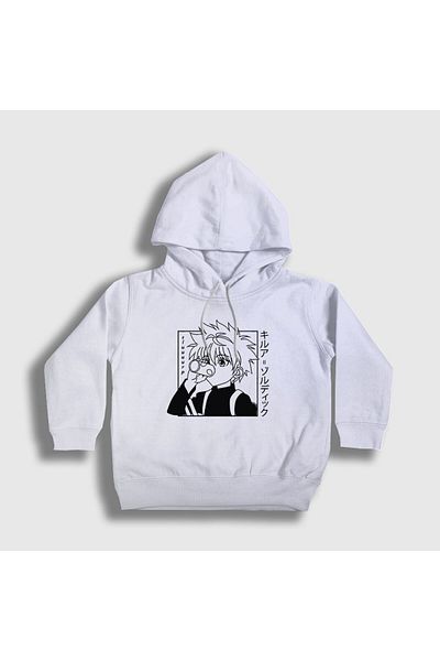 Presmono Hanorac cu glugă unisex alb Killua Anime Hunter X Hunter238800tt