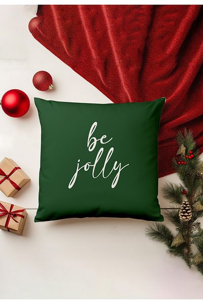 Filamente Christmas Themed Throw Pillow Cover / Christmas - Christmas Cushion Cover (Double-Sided Printed - Hidden Zipper)
