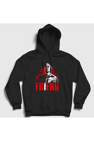 Presmono Unisex Black Friend Ταινία No Country For Old Men Φούτερ με κουκούλα 248108 ττ
