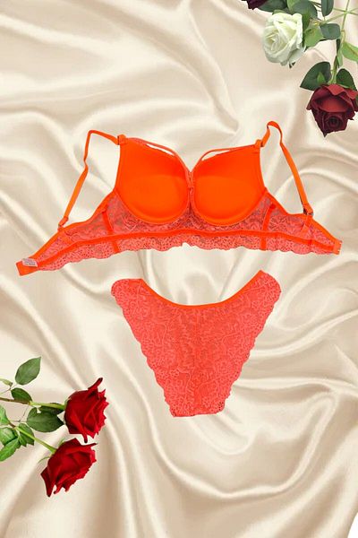 MODA YILDIZ Supported Lace Bra Panty Set -My0001