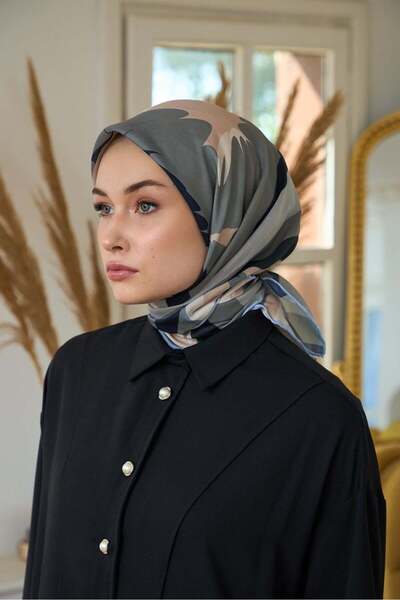 İpekhan Yaz Işıltısı Koleksiyonu Soft Eşarp Taş Gri Vizon