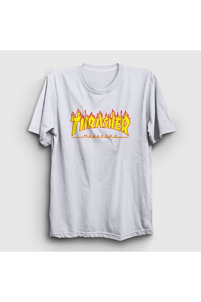 Presmono Μπλουζάκι Unisex White Logo Thrasher 277580 ττ