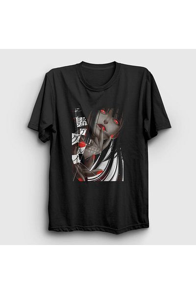 Presmono Μαύρο μπλουζάκι Yumeko Anime Kakegurui Unisex - 240067 ττ
