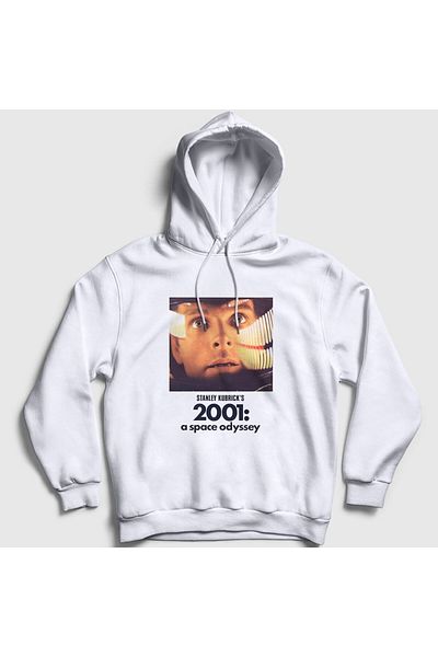 Presmono Φούτερ με κουκούλα Unisex White Cover V2 2001 A Space Odyssey 241721 ττ