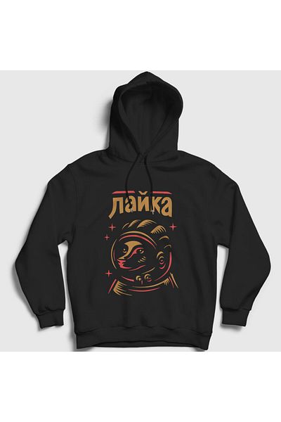 Presmono Унисекс черен суитшърт с качулка Layka Cccp Съветски съюз 266851tt