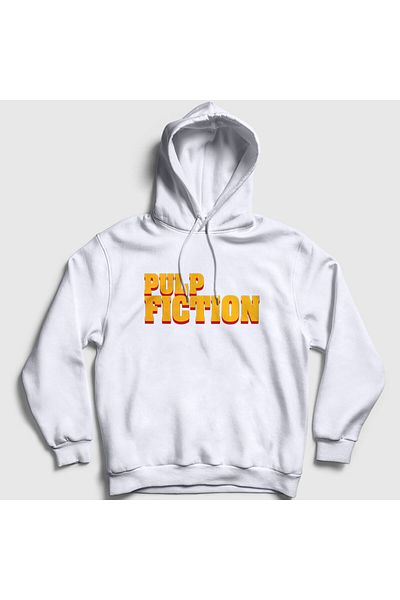Presmono Φούτερ με κουκούλα Unisex White Logo Movie Pulp Fiction 248650 ττ