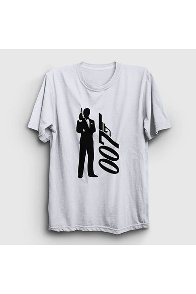 Presmono Μπλουζάκι Unisex White Tuxedo Movie James Bond 258281 ττ