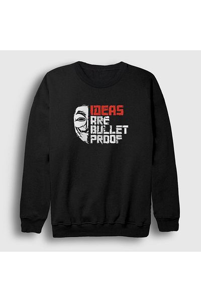 Presmono Φούτερ Unisex Μαύρη Αλεξίσφαιρη Ταινία V For Vendetta 255528 ττ