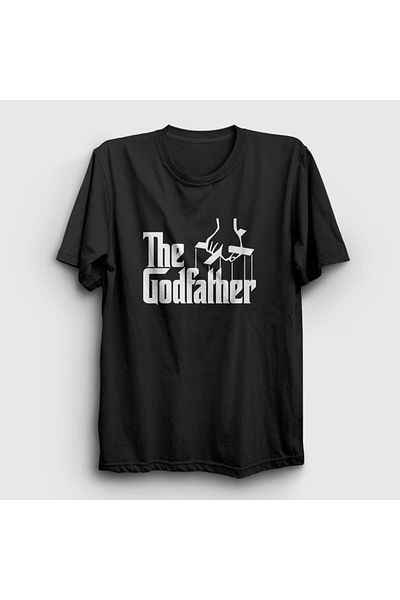 Presmono Μπλουζάκι Unisex Μαύρο λογότυπο Ταινίας Father The Godfather 251618 ττ