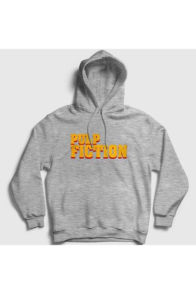 Presmono Φούτερ με κουκούλα με λογότυπο Unisex Grey Film Pulp Fiction 248650 ττ
