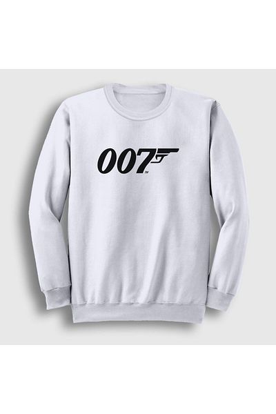 Presmono Unisex Λευκό λογότυπο 007 Ταινία Τζέιμς Μποντ Φούτερ 258062 ττ
